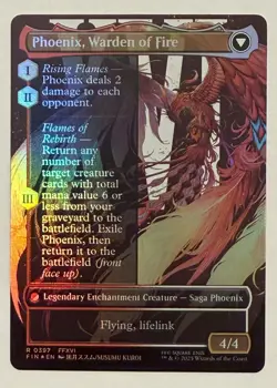 Joshua, Phoenix's Dominant Borderless Foil - Final Fantasy MTG - Image 2