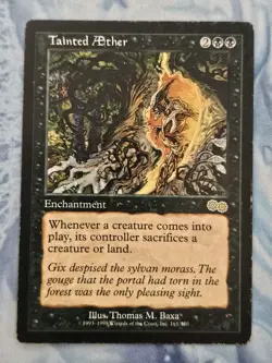 Tainted AEther - Urza's Saga - Magic the Gathering - MTG - Light Play - Image 1