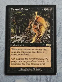 Tainted AEther - Urza's Saga - Magic the Gathering - MTG - Light Play - Image 1