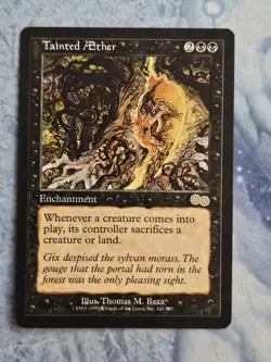 Tainted AEther - Urza's Saga - Magic the Gathering - MTG - Light Play - Image 1
