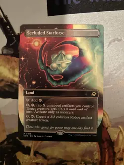 1x Secluded Starforge MTG Edge of Eternities Borderless Rare Nonfoil NM - Image 1