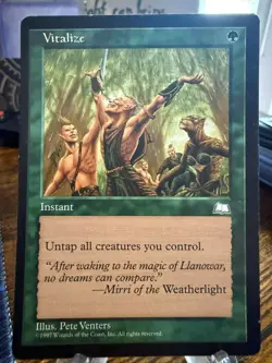 MTG Magic the Gathering Weatherlight Vitalize - Image 1
