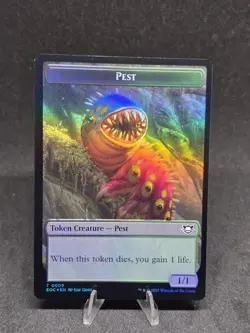 MTG Bird 0003/Pest 0009 Edge of Eternities Token Holo NM - Image 2