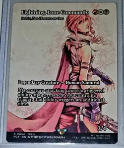 Lightning, Lone Commando Final Fantasy MTG Pack Fresh Magic The Gathering NM - Image 1