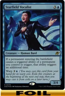 1x - Starfield Vocalist - FOIL - Edge of Eternities - NM MTG - Image 1