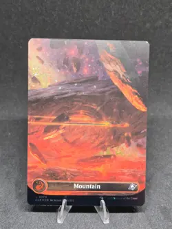 MTG Mountain 0370 Edge of Eternities Full Art Borderless Holo NM - Image 1
