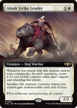MTG English Ainok Strike Leader (Extended Art) NM Normal - Image 1