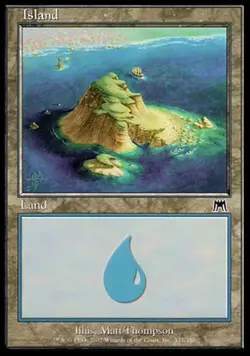 Island (337) - Medium Play MTG Onslaught - Image 1