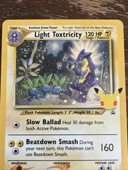 2021 Pokemon SWSH #137 Light Toxtricity Holo NM-MT/+ - Image 3