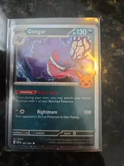 2024 Pokemon GENGAR Trick or Trade Halloween Holographic Holo 057/091 NM-MINT+ - Image 1