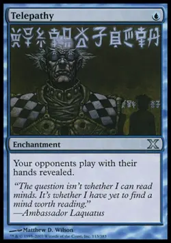Telepathy - Medium Play MTG 10th Edition - Image 1