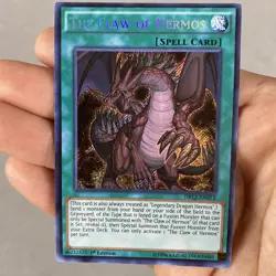 Yugioh The Claw of Hermos DRL2-EN013 Secret Rare 1st Ed NM - Image 1
