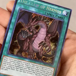 Yugioh The Claw of Hermos DRL2-EN013 Secret Rare 1st Ed NM - Image 2