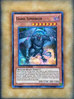 Yugioh Dark Simorgh CT08-EN006 Super Rare Limited Edition NM - Image 1