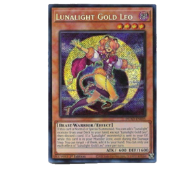 Yugioh Yu-Gi-Oh! Lunalight Gold Leo 1st Edition DUAD-EN005 Secret Rare NM - Image 1