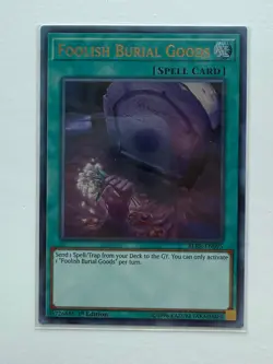 Foolish Burial Goods BLRR-EN095 1st Ed Ultra Rare Near Mint Yugioh - Image 1