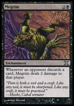 Megrim - Medium Play MTG 10th Edition - Image 1