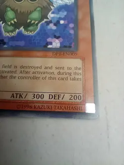 Yugioh Winged Kuriboh Unlimited Ed DP1-EN005 Rare Card Duelist Pack -Jaden Yuki- - Image 3