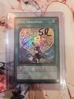 Yugioh! TCG - Ketu Dracotail - JUSH-EN008 - Super Rare - Justice Hunters - 1st - Image 1