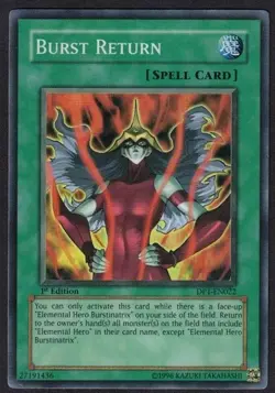 Yugioh Burst Return DP1-EN022 Super Rare 1st Ed - HP - Image 1