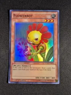 Yugioh - Flowerbot WSUP-EN036 1st Edition Super Rare NM - Image 1