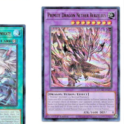 Yugioh Yu-Gi-Oh! Primite Dragon Nether Berzelius 1st Ed DUAD-EN035 Ultra Rare NM - Image 1
