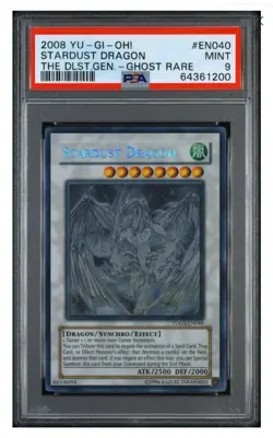 2008 Yugioh! Stardust Dragon * Ghost Rare TDGS-EN040 * PSA 9 MINT - Image 2