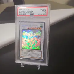 2008 Yugioh! Stardust Dragon * Ghost Rare TDGS-EN040 * PSA 9 MINT - Image 1