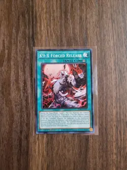 Yugioh! TCG - K9-X Forced Release - Super Rare - JUSH-EN039 - Justice Hunters - Image 1