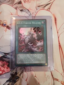 Yugioh! TCG - K9-X Forced Release - Super Rare - JUSH-EN039 - Justice Hunters - Image 1