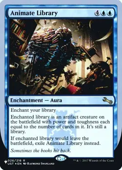 Animate Library - Foil - The List x1 NM Magic the Gathering 1x The List mtg card - Image 1