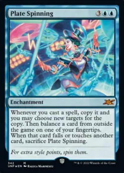 Plate Spinning - Galaxy Foil x1 NM Magic the Gathering 1x Unfinity mtg card - Image 1