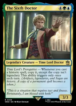 The Sixth Doctor - Foil x1 NM Magic the Gathering 1x Doctor Who mtg card - Image 1