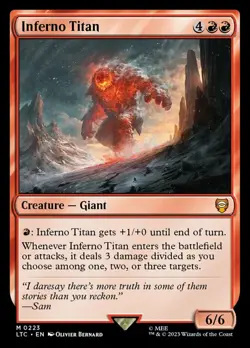 Inferno Titan x1 NM Magic the Gathering 1x Commander Lord of the Rings mtg card - Image 1