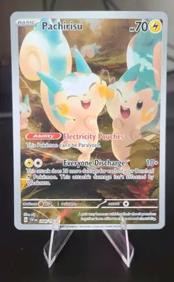 Pachirisu Pokemon • Illustration Rare • 208/198 Scarlet & Violet Base Set NM - Image 1