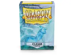 Dragon Shield - Matte Sleeves 100 Box - CCG Card Deck - Clear - AT011001 - Image 1
