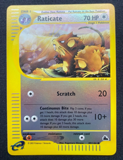 Pokemon Card - Raticate Skyridge 89/144 Reverse Holo (NM/LP) - Image 1