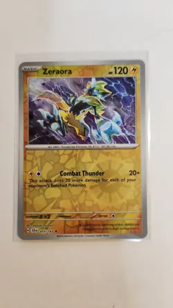 Zeraora Stellar Crown Reverse Holo Card 055/142 Sv07 Pack Fresh Near Mint - Image 1