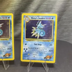 2X- Misty's Seadra Holo/Foil PRERELEASE 9/132 Pokemon TCG Gym Heroes Card Rare - Image 3