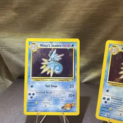 2X- Misty's Seadra Holo/Foil PRERELEASE 9/132 Pokemon TCG Gym Heroes Card Rare - Image 5