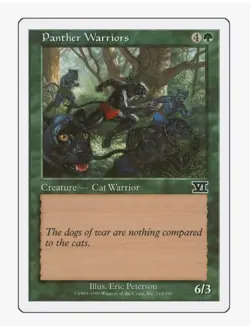 Panther Warriors #243 6th Edition (6ED) Magic Card In Protective Sleeve - Image 1