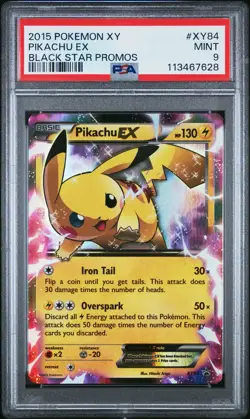 2015 POKEMON XY BLACK STAR PROMOS PIKACHU EX #XY84 PSA 9 MINT #113467628 - Image 1