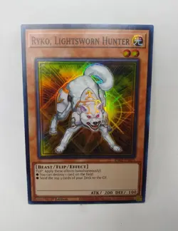 YU-GI-OH! Ryko, Lightsworn Hunter. RA02-EN003. 1st Edition Super Rare Card. TCG - Image 1