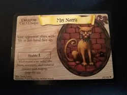 Harry Potter Trading Card Game TCG CCG. Mrs Norris. Rare Card #29/116 - Image 1