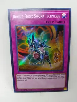 YU-GI-OH! Double-Edged Sword Technique. SPWA-EN054. 1st Ed. Super Rare Card. TCG - Image 1