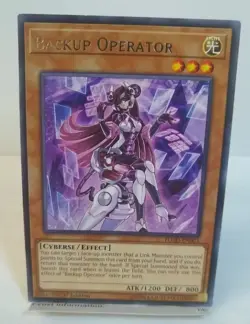 YU-GI-OH! Backup Operator. FLOD-EN003. 1st Edition Rare Card. TCG CCG Yugioh - Image 1
