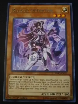 YU-GI-OH! Backup Operator. FLOD-EN003. 1st Edition Rare Card. TCG CCG Yugioh - Image 2