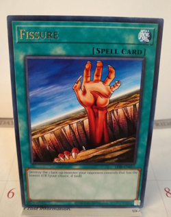YU-GI-OH! Fissure. LOB-EN057. Rare Spell Card. TCG CCG Yugioh - Image 1