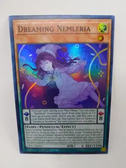 YU-GI-OH! Dreaming Nemleria. CYAC-EN015. 1st Edition Super Rare Card. TCG CCG - Image 1