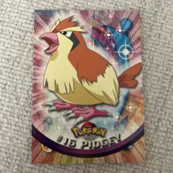 #16 Pidgey, Pokemon TCG Red Logo Topps TV Animation Edition, Reg, NM - Image 1
